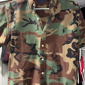 Men's Polo Ralph Lauren Camouflage Short Sleeve Shirt